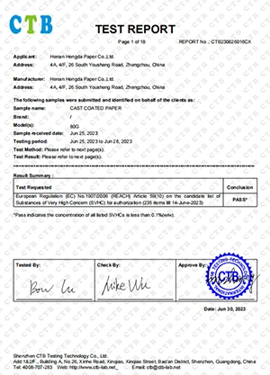 Certifications